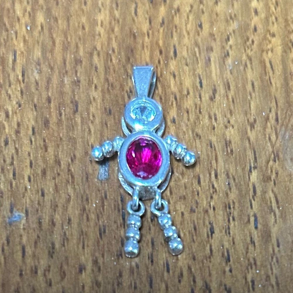 Sterling Silver Birthstone Pendant